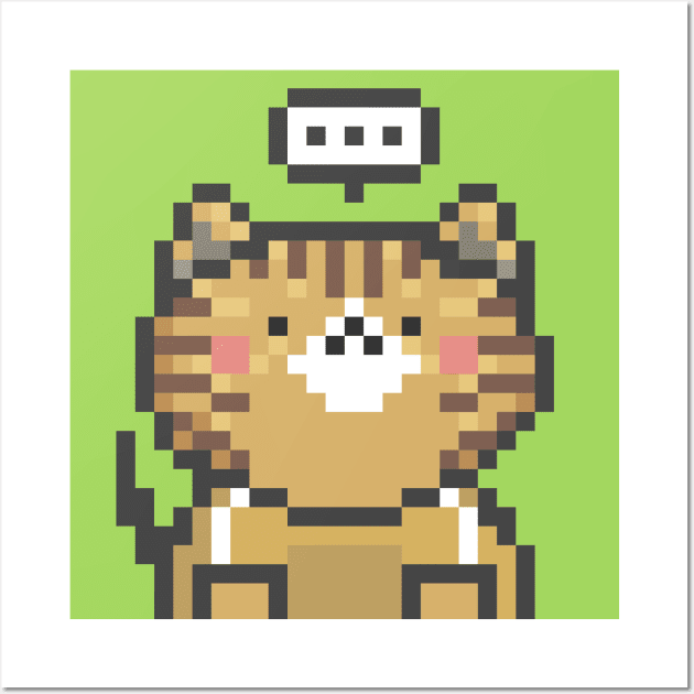 Pixel Cat 101 Wall Art by Infinite Mew Mew